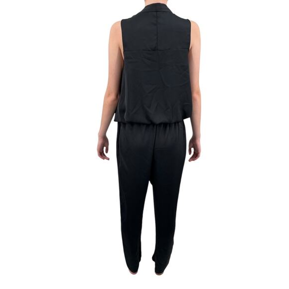 Ramy Brook Jumpsuit Dorothy draped waist black size Medium M - Picture 5 of 8